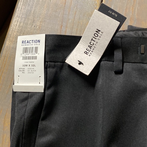 Kenneth Cole dress pants size 32/32 nwt. Black. - Picture 1 of 8